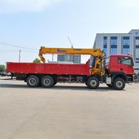 Grue sur camion SINOTRUK HOWO TX personnalisée de 12 à 16 tonnes, bras de grue, 400 CV, Euro2, charge utile de 40 tonnes, 8x4, diesel, conduite à gauche/droite