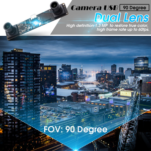 Lemfo — Module de caméra stéréo 3D à double objectif ELP, pour caméra Webcam, Mini <span class=keywords><strong>USB</strong></span> 2.0, pilote gratuit, CMOS OV9750, pour Vision d'ordinateur stéréoscopique - Product Image 4