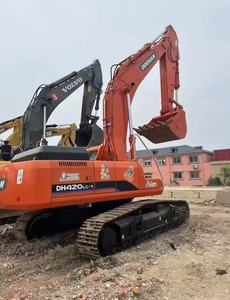Excavatrice d'occasion Daewoo DH420LC-7 DH420LC DH420 de 42 tonnes (40 tonnes) avec godet, sur chenilles lourdes, certifiée CE, d'origine coréenne Doosan - Product Image 4