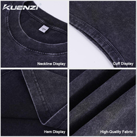 Kuenzi - Camiseta sin mangas para mujer, 100% algodón, 230GSM, de alto gramaje, lisa, con logotipo personalizado, estilo vintage lavado y desgastado, para streetwear, venta al por mayor