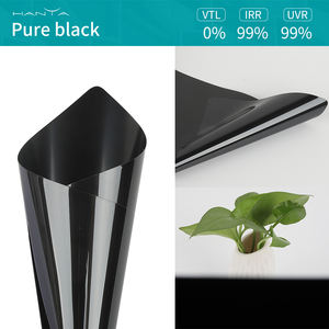 Prix de gros 1.52*30 m/Roll No Light Blackout Pure Black Privacy Window Glass <span class=keywords><strong>Film</strong></span> - Product Image 3