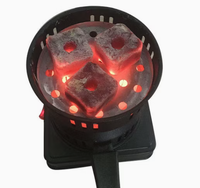 Charbon à chicha premium en cubes 25 mm, briquettes de charbon naturel à chicha avec trou, faible teneur en cendres, longue durée de combustion, vente en gros OEM