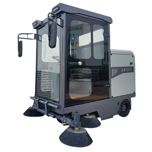 Ride On Sweeper 42 In Electric Industrial Floor Cleaner With 2800W Motor 180L Capacity For Property Management - Product Image 3