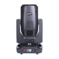 380W19R/440W20R 2 °   Cabeza móvil de haz estrecho, luz de escenario con prisma dual de 18 canales y 16 bits con corrección automática