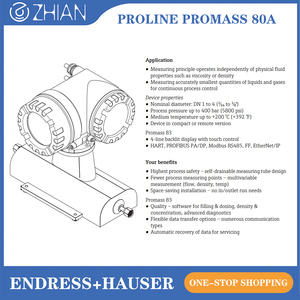 เครื่องวัดอัตราการไหลแบบโคริโอลิส Endress+Hauser รุ่น 80A01 80A02 80A04 E+H Proline Promass 80A สำหรับการวัดอัตราการไหลของก๊าซและของเหลวในปริมาณน้อย - Product Image 6