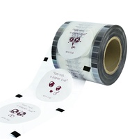 Film d'étanchéité personnalisé avec logo pour gobelets à bulles en plastique, film Boba, rouleau de film d'étanchéité pour gobelets à thé au lait en papier, gobelets en PP