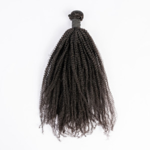 Textura personalizada de alta calidad 100% cabello humano <span class=keywords><strong>Afro</strong></span> rizado con extensión humana de trama - Product Image 6