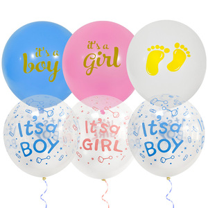 Globos de látex de 12 pulgadas para baby shower, revelación de género, <span class=keywords><strong>es</strong></span> niña o niño, globos para decoración de fiestas - Product Image 1