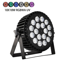 18x18w RGBWA UV 6 en 1 LED scène DMX Flat Par Light pour DJ Disco Party projecteur boîte de nuit