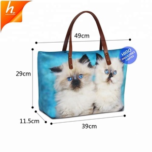 Bolso de mano clásico con estampado de perro Jack Russell, cremalleras, para chicas adolescentes - Product Image 3