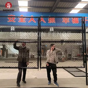 High Quality Garden Fencing Panel Outdoor PVC Black Vinyl Coated Cyclone Iron Wire <strong>Mesh</strong> Metal <strong>Fence</strong> 8 ft Chain Link <strong>Fence</strong> - Product Image 3