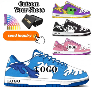 Sneakers rétro en cuir verni avec logo personnalisé et personnalisation couleur intégrale pour les fabricants de marques de mode en gros - Product Image 1