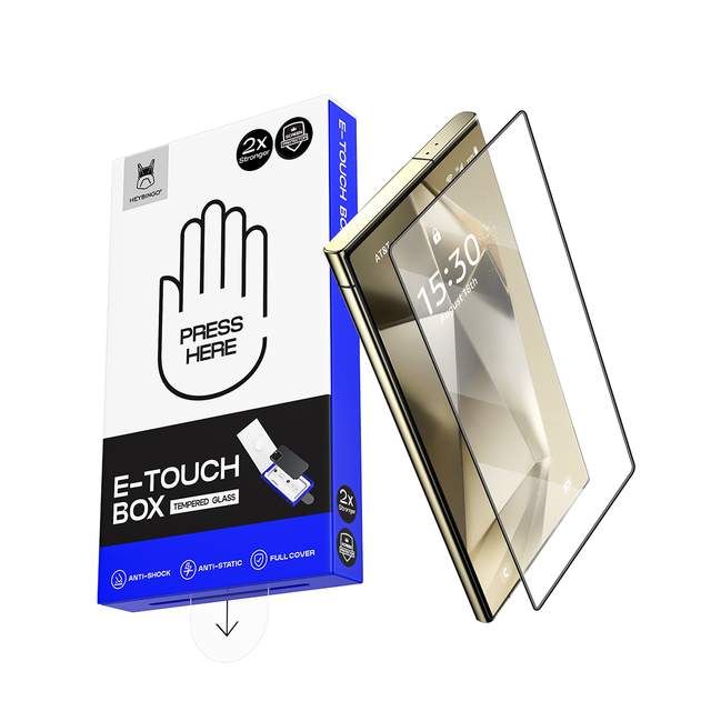 Bubble Dust Free HD Easy Install Screen Protector for Samsung S24 Ultra S23 Tempered Glass Shatterproof Easy Installation