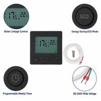 Termostato Programable para Calefacción de Agua y Eléctrica, Controlador de Temperatura para Calefacción por Suelo Radiante y Caldera de Gas