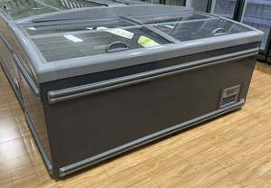 <span class=keywords><strong>Congélateur</strong></span> coffre grande capacité avec couvercle en verre, refroidissement par air/ventilateur, étagères réglables - Product Image 3