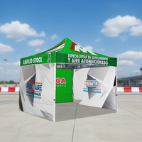 Carpa de Exhibición Hexagonal Personalizable de Aluminio Impreso para Exteriores de 6m, Doble Gazebo para Bodas, Impermeable y Resistente al Viento