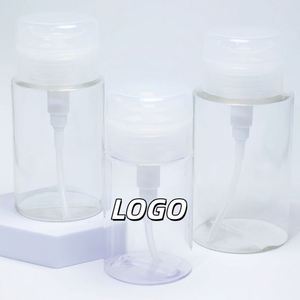 Customized 60 100 150 <b>200ml</b> 2oz 5oz Large Flat Shoulder Cosmetic Cleanser <b>Bottle</b> Plastic <b>Bottles</b> with Cap - Product Image 3
