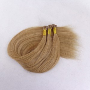 Extensions de cheveux I-Tip brésiliennes vierges non traitées, à pointe plate, pré-collées, double trame, super double drawn, avec pointes renforcées - Product Image 3