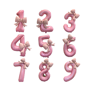 Globo <span class=keywords><strong>de</strong></span> Número Rosa con Lazo <span class=keywords><strong>de</strong></span> 40 Pulgadas, Decoraciones <span class=keywords><strong>para</strong></span> el Primer <span class=keywords><strong>Cumpleaños</strong></span> <span class=keywords><strong>de</strong></span> Niña, Accesorios Simples <span class=keywords><strong>para</strong></span> la Decoración del <span class=keywords><strong>Cumpleaños</strong></span> - Product Image 1