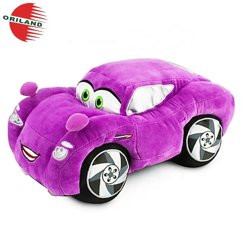 Oem Custom Voertuig Knuffel Paars Auto Pluche Speelgoed Voor Kinderen Gift