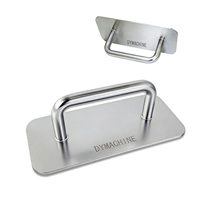 Presse à gâteau carrée en acier inoxydable de qualité alimentaire, 9 pouces, pour usage domestique, plaque de pressage manuelle pour calamars grillés, en stock
