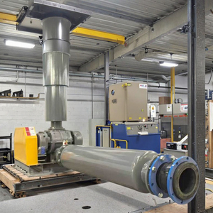 Soplador de raíces de tres lóbulos eléctrico AC de alta presión de gran volumen para transporte de material a granel hierro fundido de servicio continuo - Product Image 3