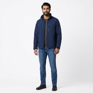 Chaqueta Softshell Premium para Hombre, de Lona, con Cuello Alto, Resistente al Viento, Impermeable y Transpirable - Product Image 1