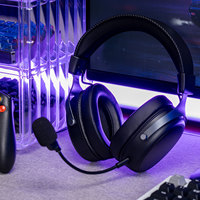Casque de jeu sans fil AKKO Verge S9 Ultra, quad-mode 2.4G/BT/filaire, haut-parleurs 53 mm, son surround 7.1 pour PS5, PC, ordinateur portable