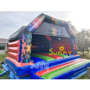 Dôme de danse gonflable arc-en-ciel personnalisé, dôme de fête, maison gonflable, château gonflable avec lumières LED pour fête - Product Image 5