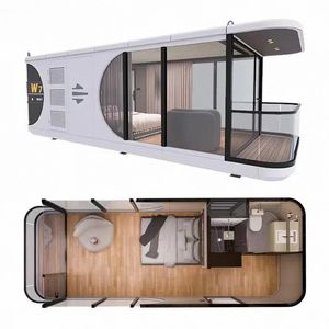 Maison capsule espace commercial maisons modernes préfabriquées prix des maisons modulaires pour les maisons mobiles - Product Image 5