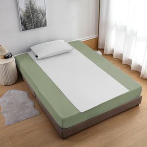 Demi-drap de mise à la terre personnalisé de qualité hôtelière de luxe, imprimé numériquement, brodé, doux, pour lit simple, pour chambre à coucher - Product Image 6