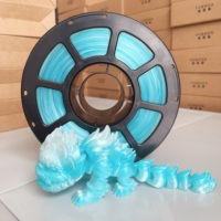 Filamen Printer 3D PETG Pelangi Fleksibel Biru Muda Permukaan Halus untuk Pembuatan Mainan