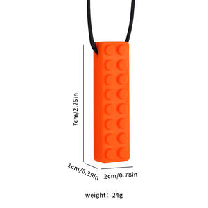 3ชิ้นตัวต่อซิลิโคนเคี้ยวของเล่นสำหรับเด็กชายและหญิงที่เป็นออทิสติกกัดซิลิโคน - Product Image 4