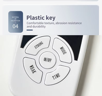 Mini masseur TENS/EMS 2 en 1 avec prise USB pour le cou, les mains, les pieds, les jambes et le corps, massage ABS et acier inoxydable - 200g léger