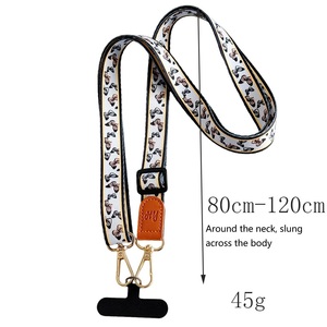 Cordon de téléphone antivol haut de gamme réglable avec sangle de 120 cm et motif rétro - Product Image 6