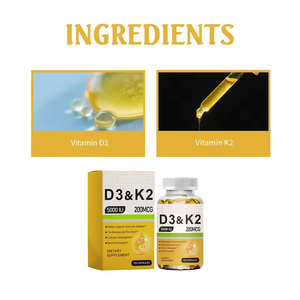 Cápsulas de Aceite de Pescado con Vitamina D3 y K2 de Primera Calidad al por Mayor (OEM) - Apoyo para la Salud del Corazón y los Huesos - 120 Cápsulas - Product Image 5