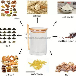 Bocaux en verre hermétiques pour la maison, contenants pour flocons d'avoine, collations pour le petit-déjeuner, pouding aux graines <span class=keywords><strong>de</strong></span> <span class=keywords><strong>chia</strong></span>, rangement alimentaire avec couvercles et cuillère - Product Image 6