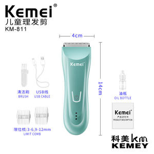 Cortadora de Pelo Eléctrica Kemei KM-811 con Cuchilla de Cerámica de Seguridad, Carga USB, para Uso Doméstico, Recortadora de Pelo para Niños - Product Image 4
