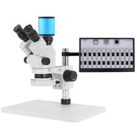 SANQTID TD-0745N-AF200 Trinocular Stereo Microscope Autofocus Mobile Phone Repair Tools 7-45X Industrial Electronic Magnifier