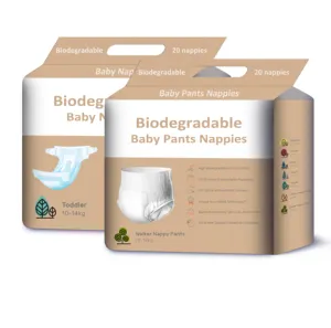 Hot Sale Factory Wholesale Disposable Bay Diapers Biodegradable 100% Bio Nappies Bamboo Plant Based Diapers