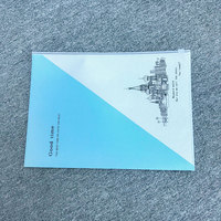 Bolso de Plástico con cremallera para oficina, carpeta multifuncional con estampado de dibujos animados, A4
