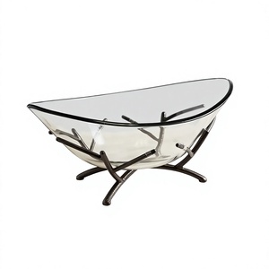 ชามผลไม้โลหะตกแต่งบ้านสำหรับงานแต่งงาน ดีไซน์หรูหราและสง่างาม เป็นมิตรกับสิ่งแวดล้อม พร้อมขาตั้งรูปเขากวาง ผลิตในอินเดีย - Product Image 4