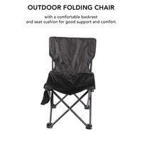 Chaise de camping pliable ergonomique en tissu Oxford, portable et confortable, pour la randonnée, la pêche, le pique-nique, la plage, le jardin et les voyages