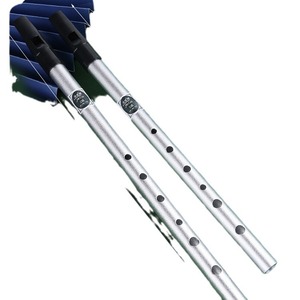 Flauta de metal en clave de Do, clave de Re, flauta recta de tono alto para niños, principiantes, juguete educativo, instrumento musical, de 8 a 13 años, unisex - Product Image 2