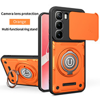 Coques de téléphone portable INFINIX HOT60Pro+ AITO CAMON40 avec protection d'objectif animal, support magnétique, deux-en-un, bords souples et dos rigide