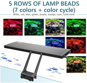 <span class=keywords><strong>Hygger</strong></span> คลิปบนไฟตู้ปลาไฟ LED, 14W พระอาทิตย์ขึ้น-Daylight-Moonlight ตู้ปลา 7 สีสําหรับ LIVE ปลูกถัง - Product Image 4