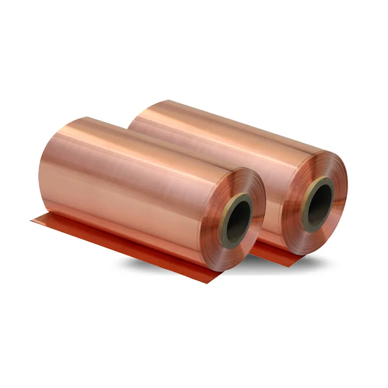 99.9% Pure Copper Tape0.012mm*520mm Thickness Thin Rolls Copper Foil For Lithium Battery