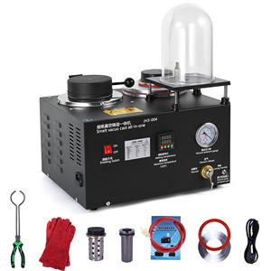 Máquina de fundición al vacío 3 en 1 para fundir y moldear joyas de oro y plata 1200 ℃ - Product Image 3