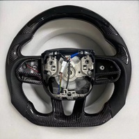 Accessoires intérieurs de voiture, volant en fibre de carbone blanche et LED pour Dodge Challenger Charger SRT 2015 2016 2017 2018 2019