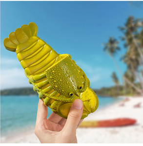 รองเท้าแตะคู่รักฤดูร้อนสำหรับผู้หญิงและผู้ชาย ลายการ์ตูนน่ารัก สไตล์ลำลอง ใส่ได้ทั้งผู้ใหญ่และเด็ก เหมาะสำหรับใส่ในบ้าน ชายหาด ลายกุ้งล็อบสเตอร์ - Product Image 2